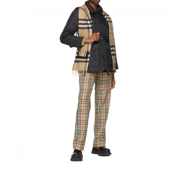 New Burberry check classic cashmere scarf unisex scarf - Picture 4 of 9